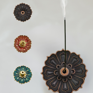 Incense Burner Stick Holders showing all 3 different types of holders by colour