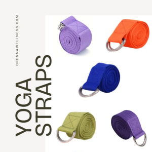 Yoga Straps Product Image orange green blue purple lilac