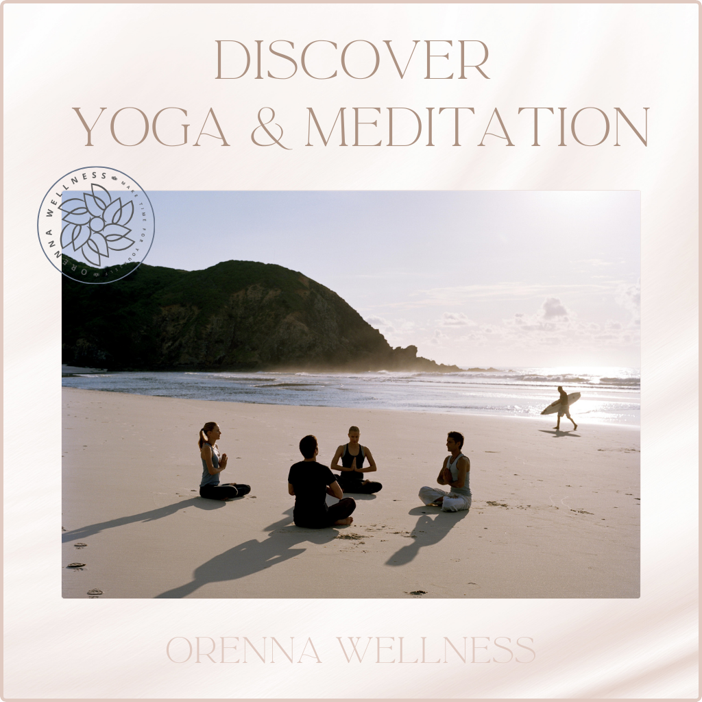 orenna and discover yoga group session on the beach