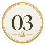Number 03 in a circle