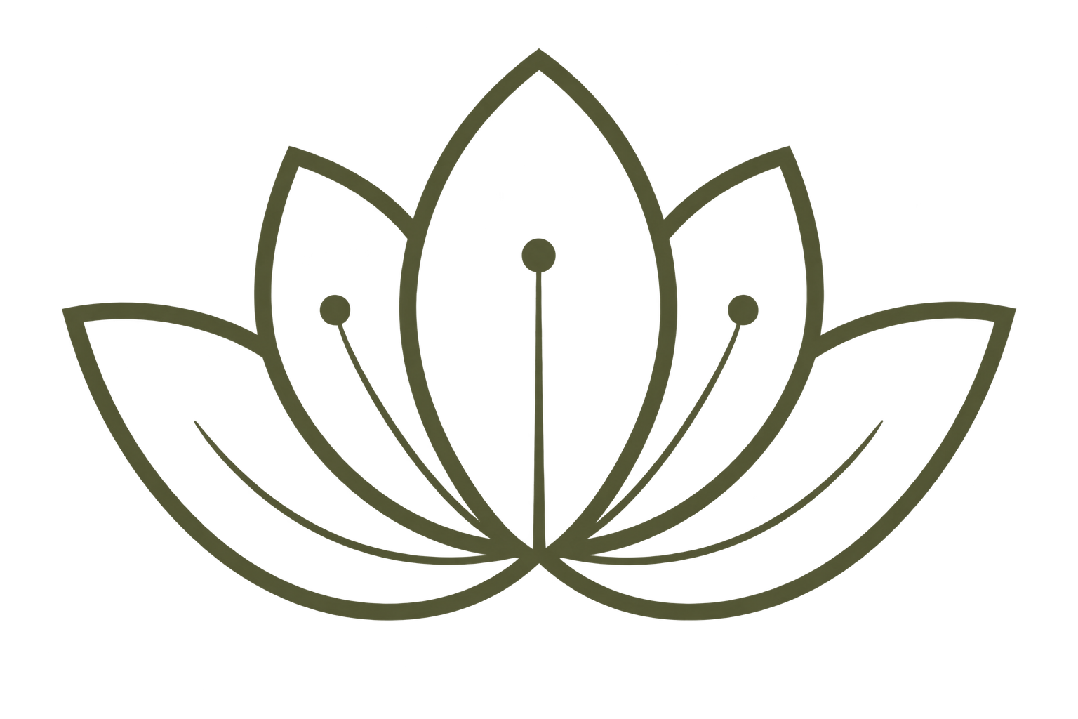 Lotus icon representing an exclusively private, one-to-one yoga experience at Orenna Wellness