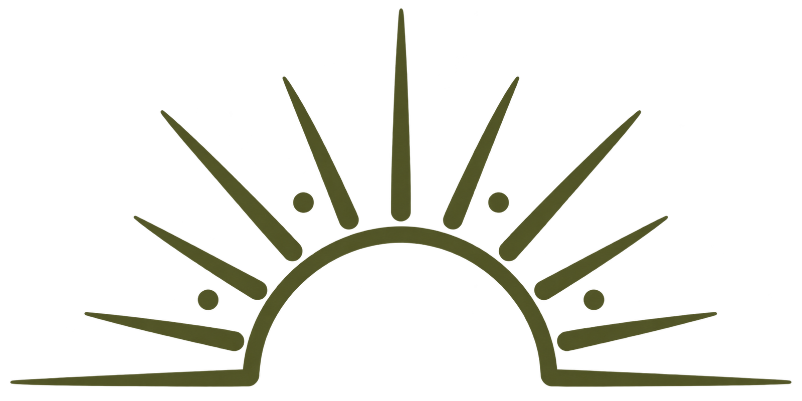 Rising sun icon representing the holistic Orenna Wellness yoga experience