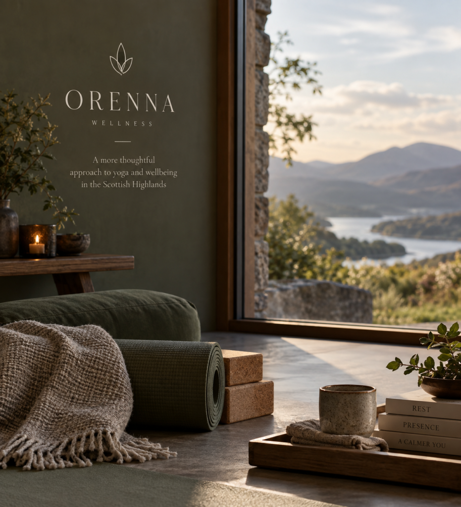 Orenna Wellness private yoga and wellness experience in the Scottish Highlands